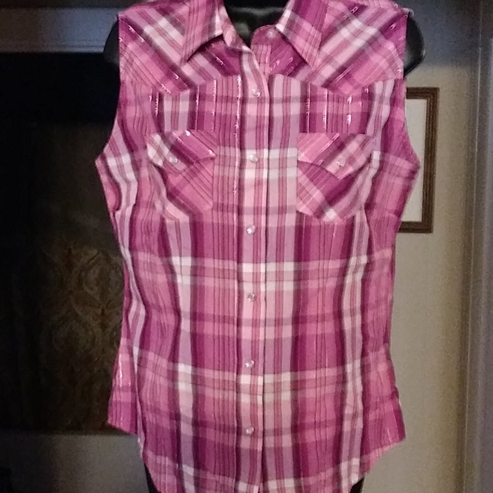 💃 3 for $10 💃 lady's western pearl snap shirt
